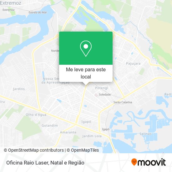 Oficina Raio Laser mapa