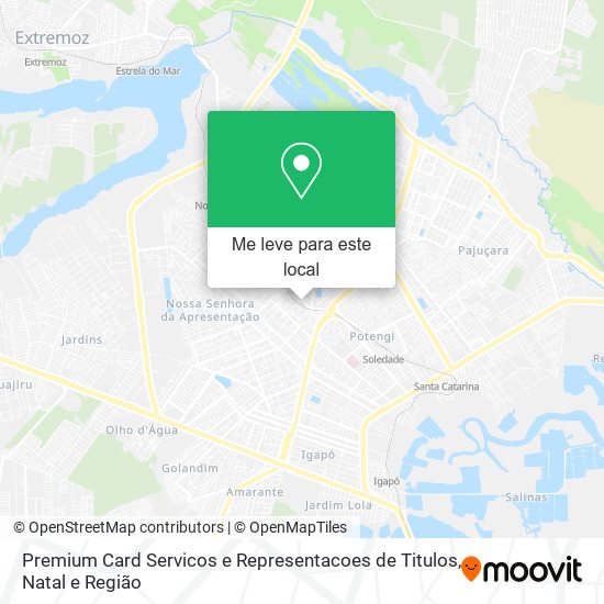 Premium Card Servicos e Representacoes de Titulos mapa