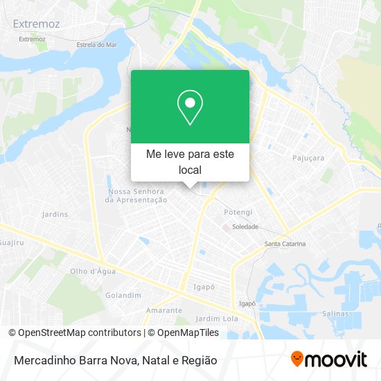 Mercadinho Barra Nova mapa