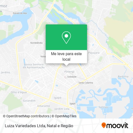 Luiza Variedades Ltda mapa