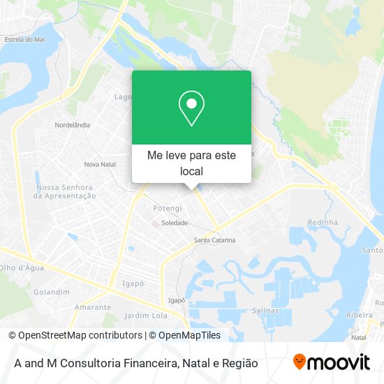 A and M Consultoria Financeira mapa