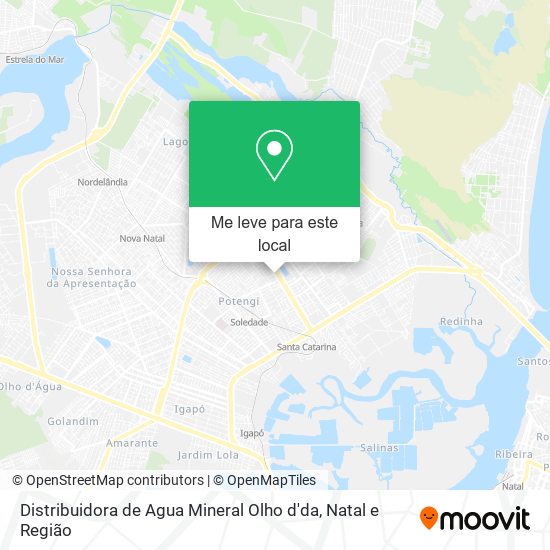 Distribuidora de Agua Mineral Olho d'da mapa