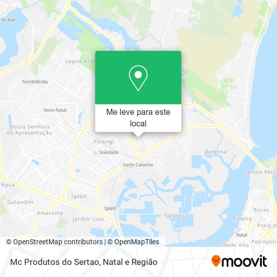 Mc Produtos do Sertao mapa