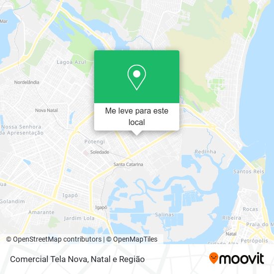 Comercial Tela Nova mapa