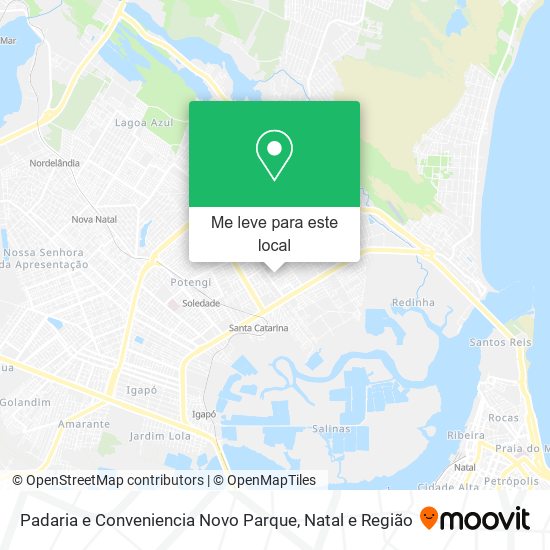 Padaria e Conveniencia Novo Parque mapa