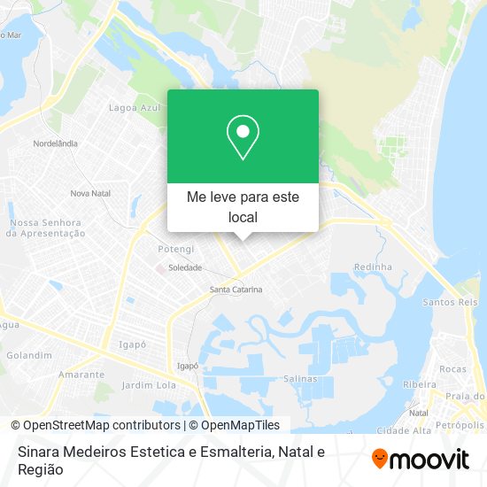 Sinara Medeiros Estetica e Esmalteria mapa