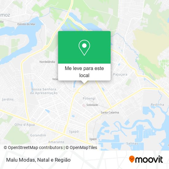 Malu Modas mapa