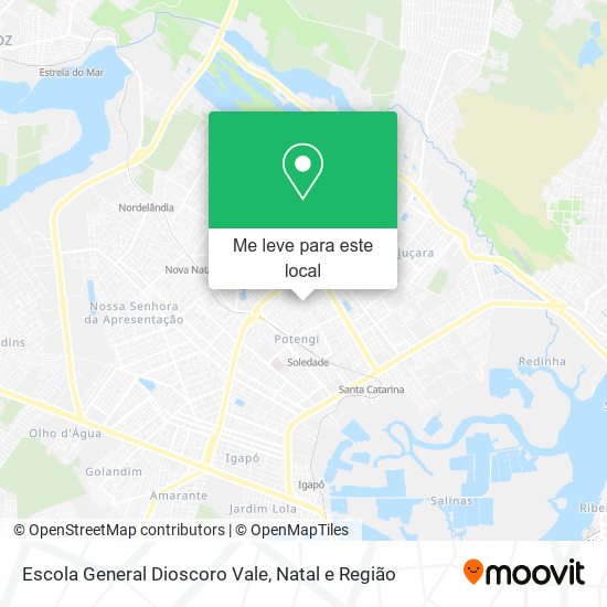 Escola General Dioscoro Vale mapa