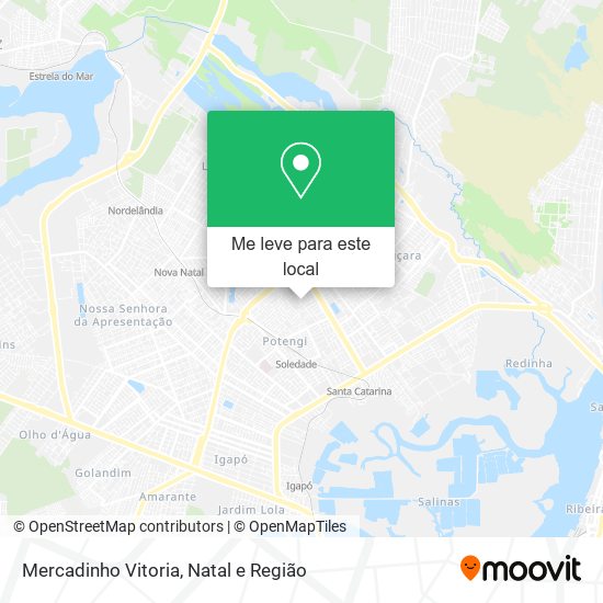 Mercadinho Vitoria mapa