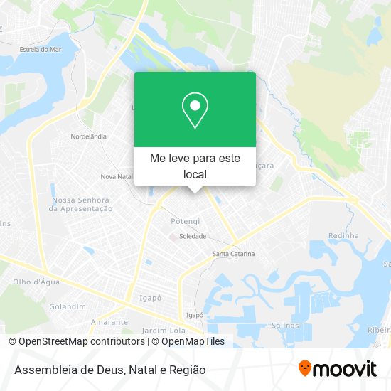 Assembleia de Deus mapa