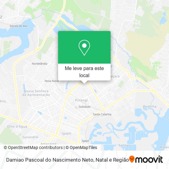 Damiao Pascoal do Nascimento Neto mapa