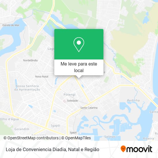 Loja de Conveniencia Diadia mapa