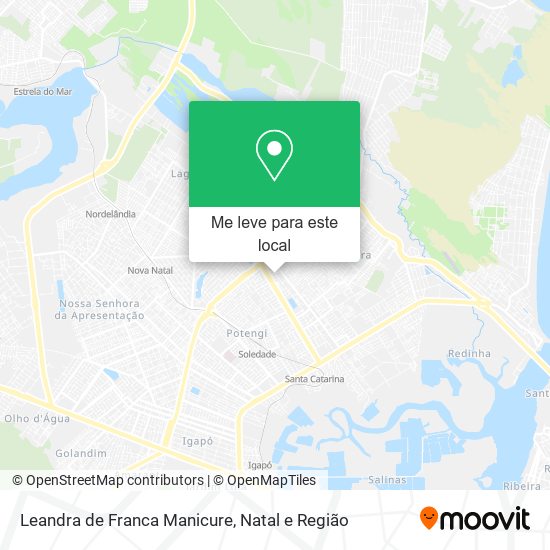 Leandra de Franca Manicure mapa
