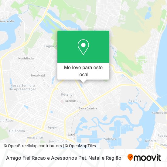 Amigo Fiel Racao e Acessorios Pet mapa