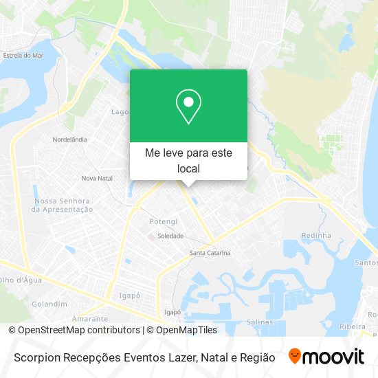 Scorpion Recepções Eventos Lazer mapa