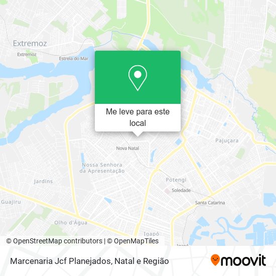 Marcenaria Jcf Planejados mapa