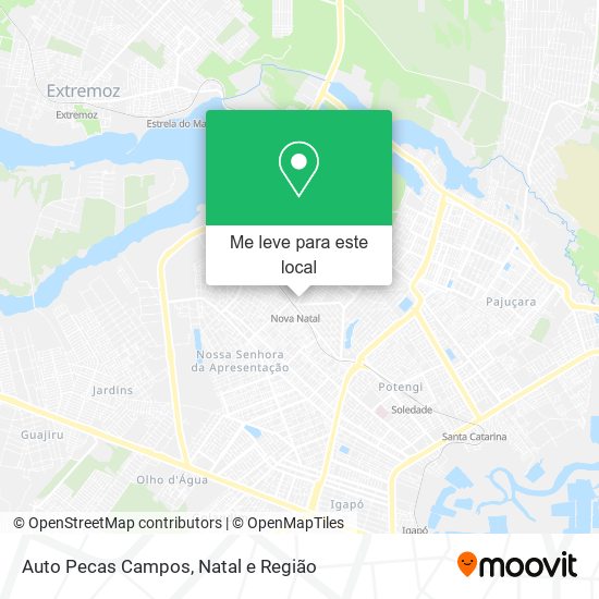 Auto Pecas Campos mapa