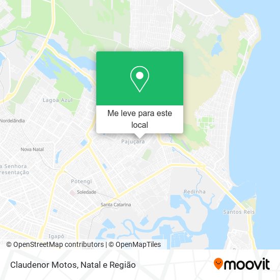 Claudenor Motos mapa