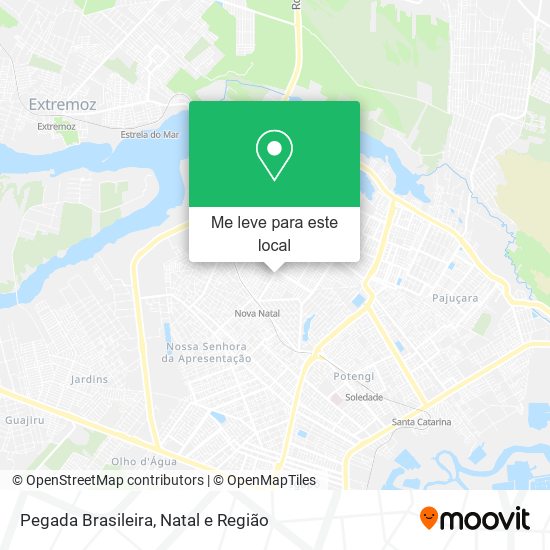 Pegada Brasileira mapa