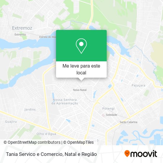 Tania Servico e Comercio mapa