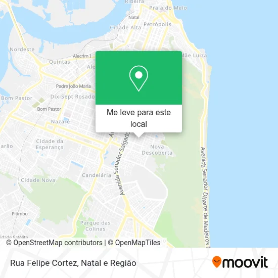 Rua Felipe Cortez mapa