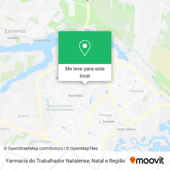Farmacia do Trabalhador Natalense mapa