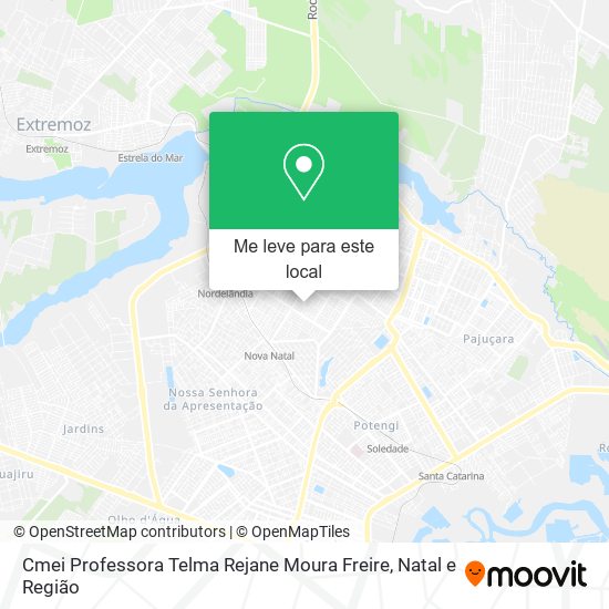 Cmei Professora Telma Rejane Moura Freire mapa