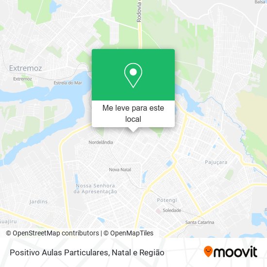 Positivo Aulas Particulares mapa