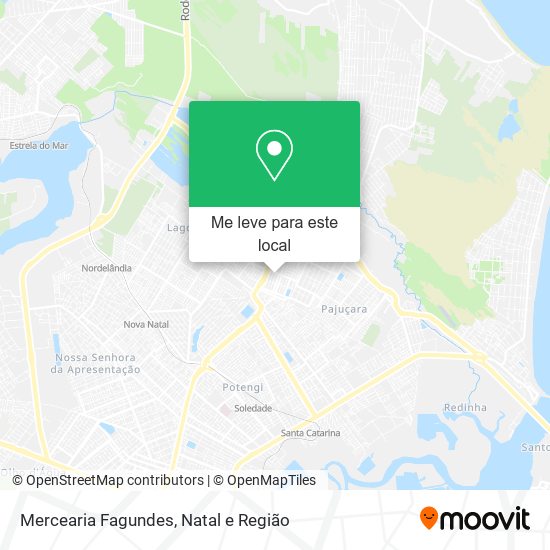 Mercearia Fagundes mapa