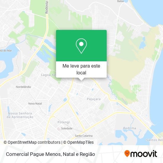 Comercial Pague Menos mapa