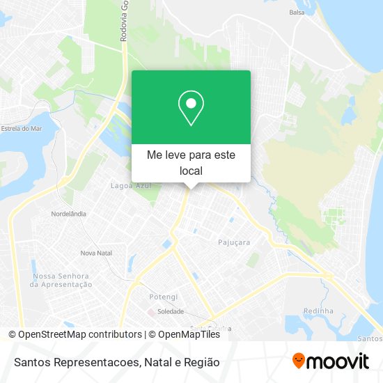 Santos Representacoes mapa