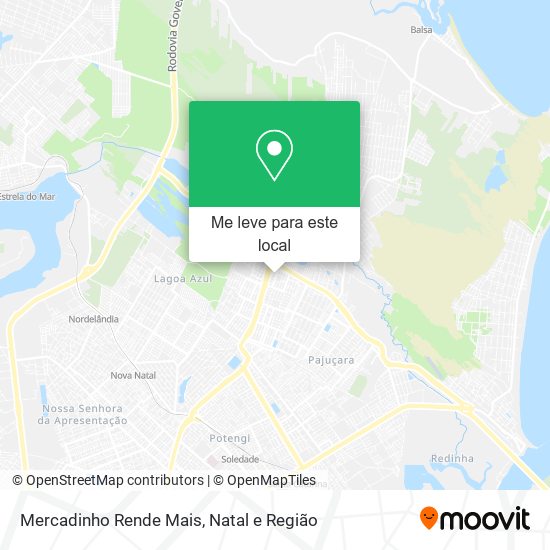 Mercadinho Rende Mais mapa