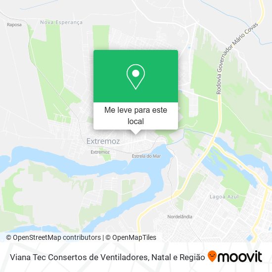 Viana Tec Consertos de Ventiladores mapa