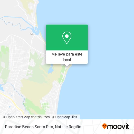 Paradise Beach Santa Rita mapa