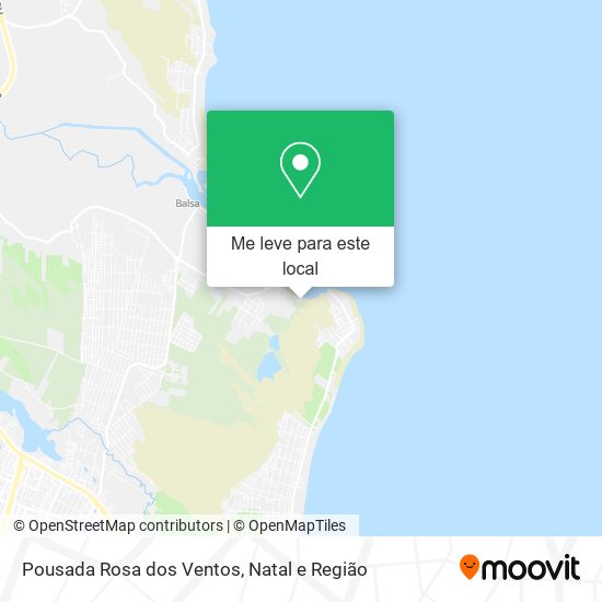 Pousada Rosa dos Ventos mapa