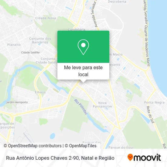 Rua Antônio Lopes Chaves 2-90 mapa