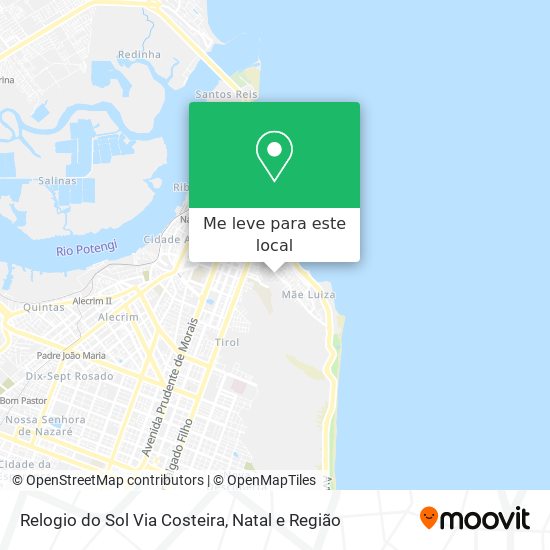 Relogio do Sol Via Costeira mapa
