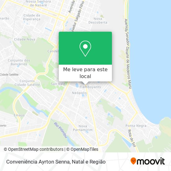 Conveniência Ayrton Senna mapa