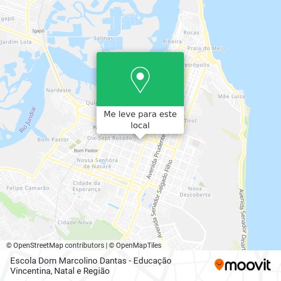 Escola Dom Marcolino Dantas - Educação Vincentina mapa