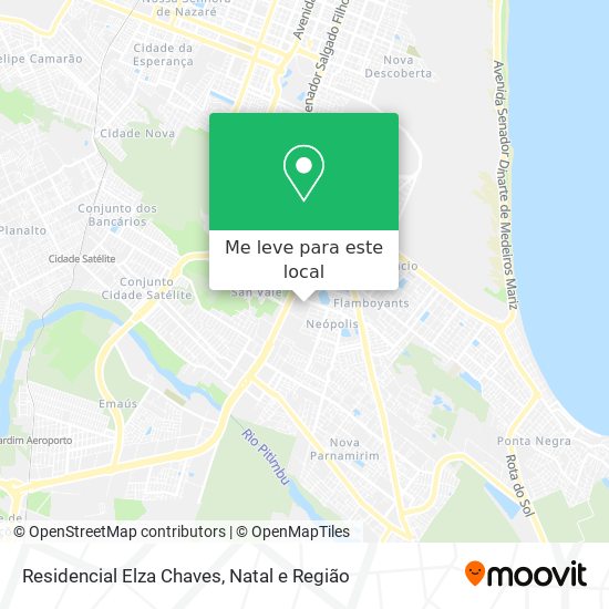 Residencial Elza Chaves mapa