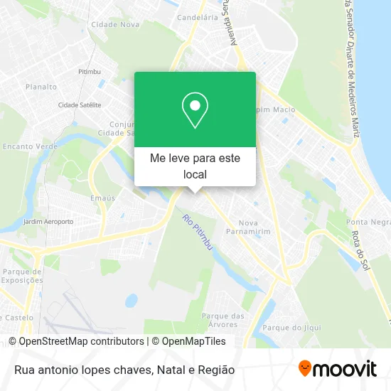 Rua antonio lopes chaves mapa