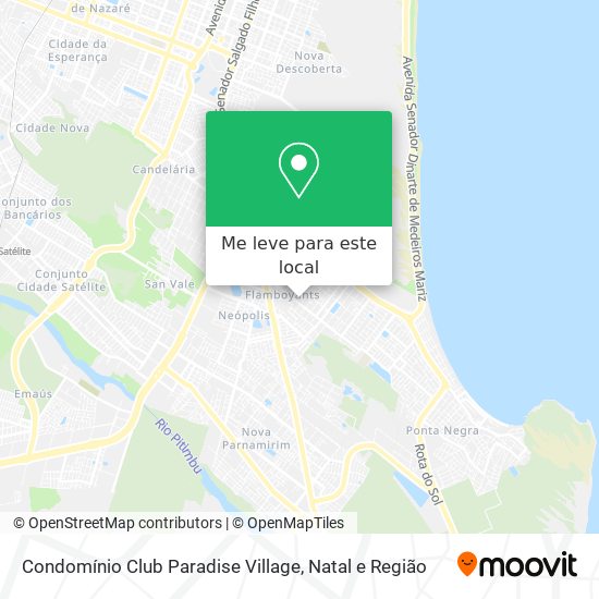 Condomínio Club Paradise Village mapa