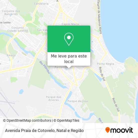 Avenida Praia de Cotovelo mapa