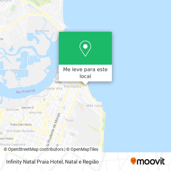 Infinity Natal Praia Hotel mapa