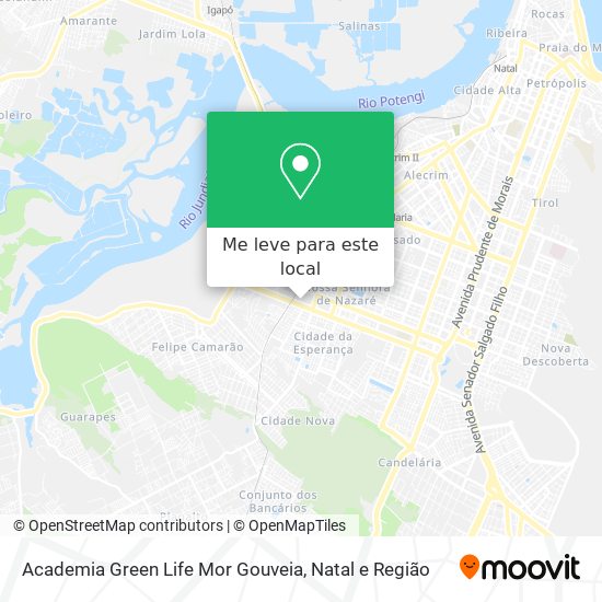 Academia Green Life Mor Gouveia mapa