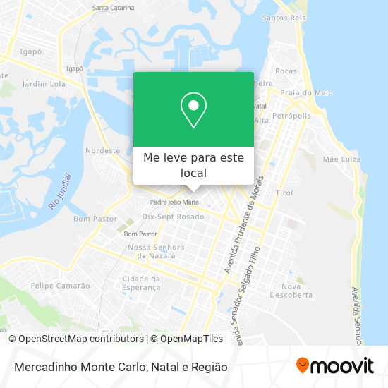 Mercadinho Monte Carlo mapa