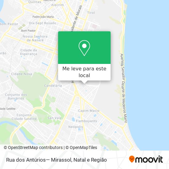 Rua dos Antúrios— Mirassol mapa