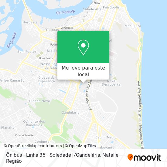 Ônibus - Linha 35 - Soledade I / Candelária mapa