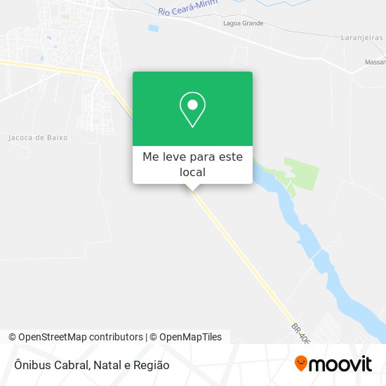 Ônibus Cabral mapa