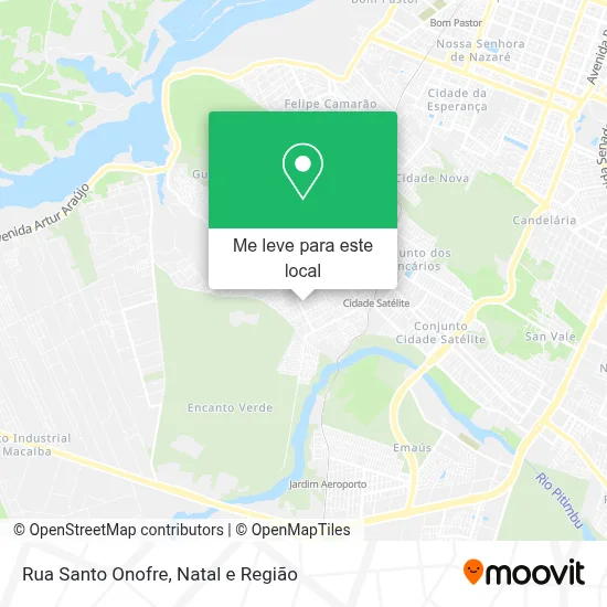 Rua Santo Onofre mapa